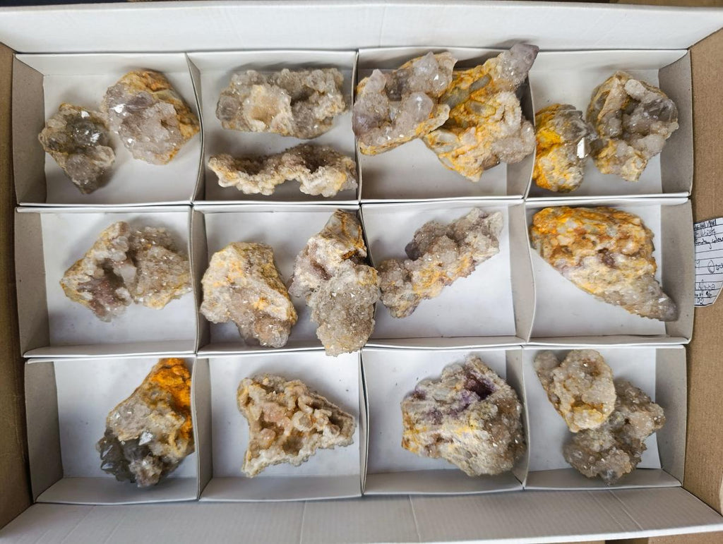 Natural Smokey Spirit Quartz Clusters x 19 From Boekenhouthoek, South Africa - Toprock Gemstones and Minerals 