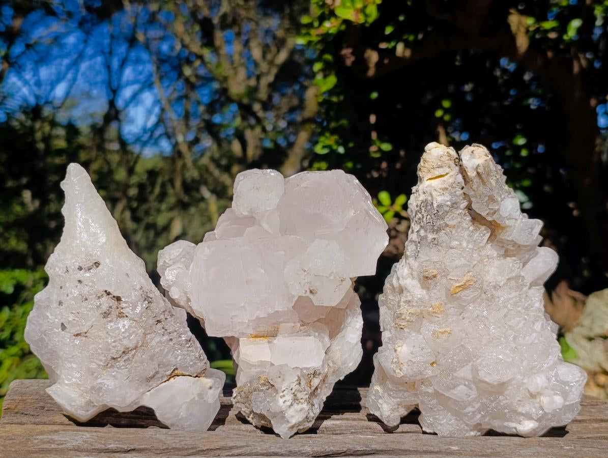 Natural Rhombohedral Calcite Specimens x 3 From Albert's Mountain, Lesotho - Toprock Gemstones and Minerals 