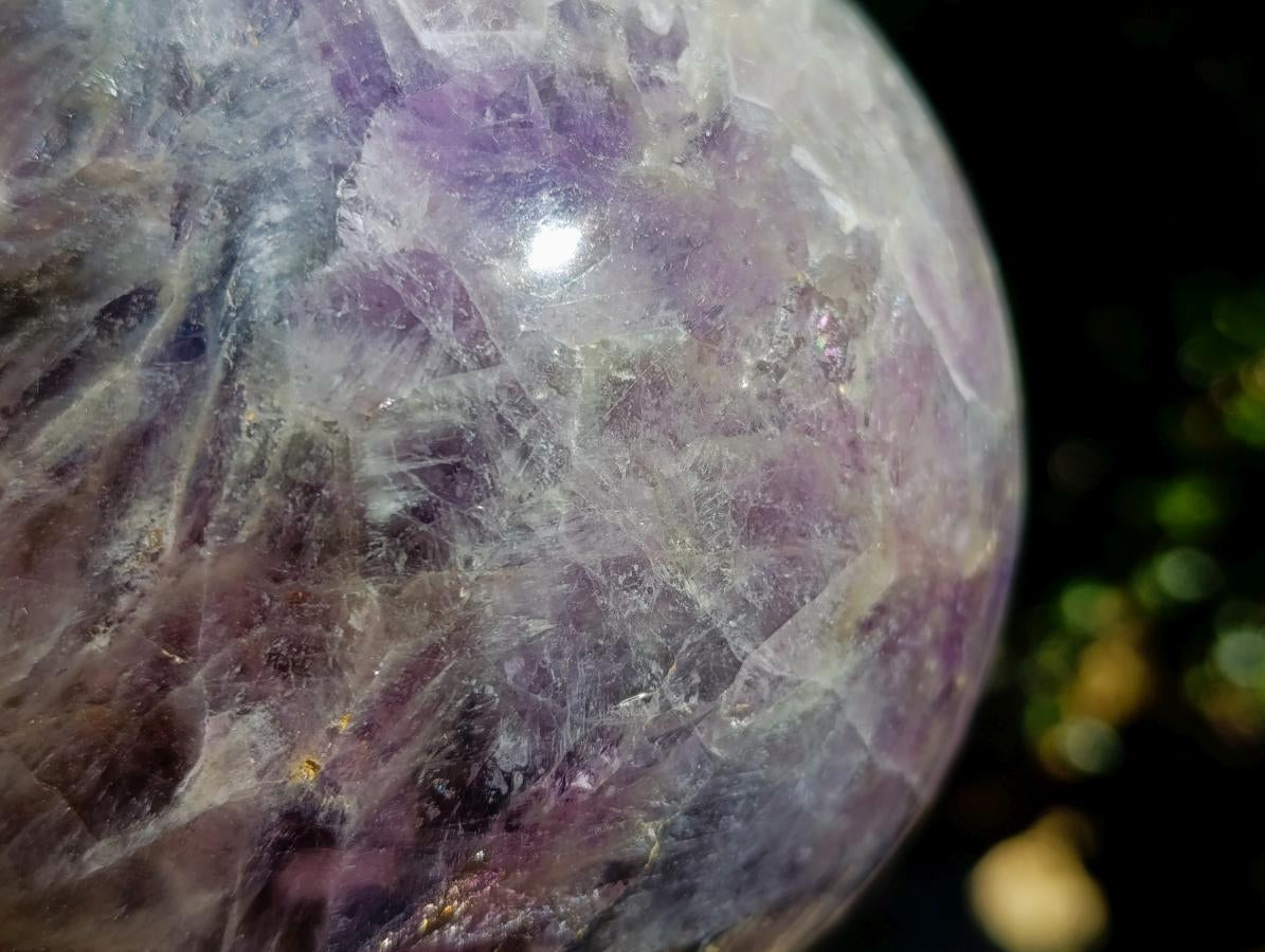 Polished Large Chevron Amethyst Sphere x 1 From Madagascar - Toprock Gemstones and Minerals 