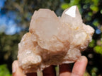 Natural Cascading White Phantom Smokey Luena Quartz Clusters x 6 From Luena, Congo - Toprock Gemstones and Minerals 