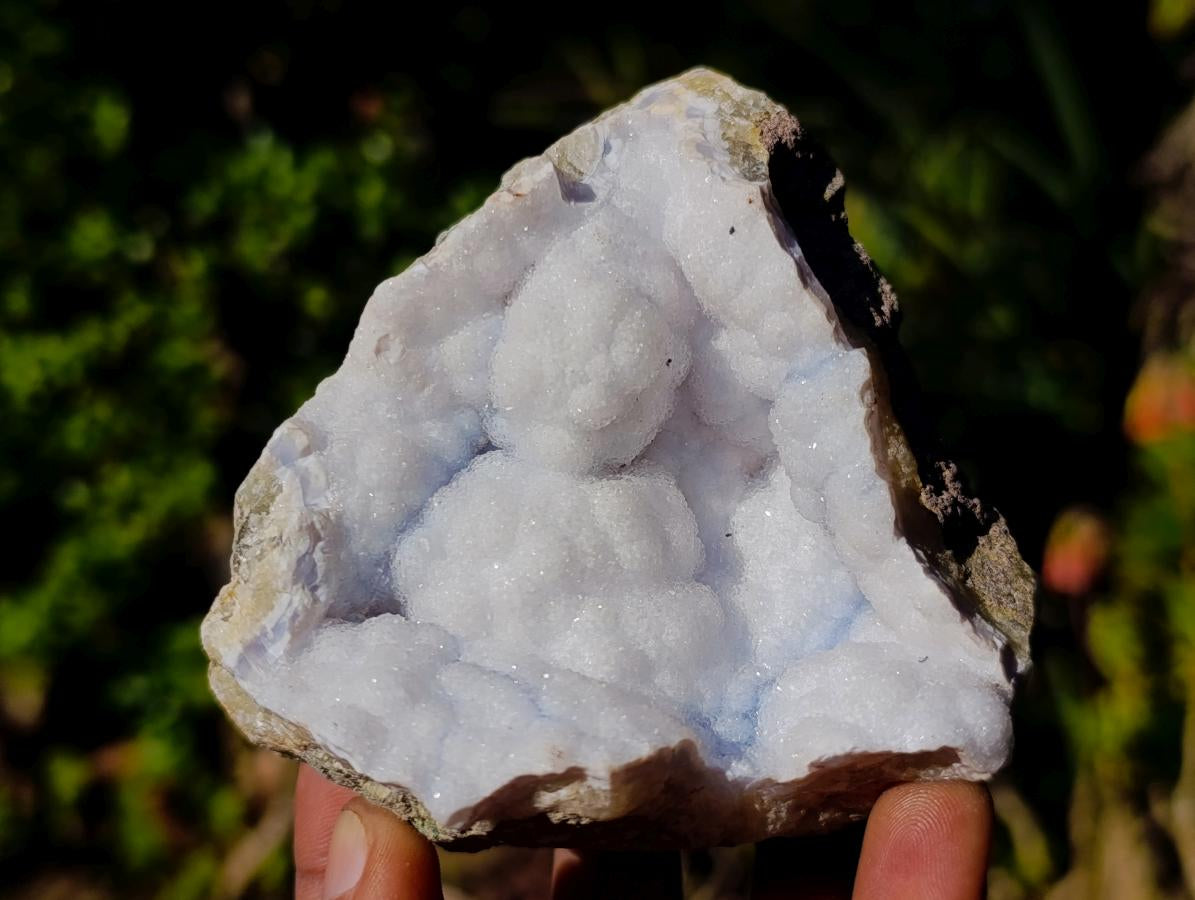 Natural Blue Lace Agate Geode Specimens x 12 From Nsanje, Malawi - Toprock Gemstones and Minerals 