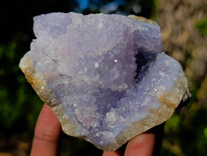 Natural Blue Lace Agate Geode Specimens x 12 From Nsanje, Malawi - Toprock Gemstones and Minerals 