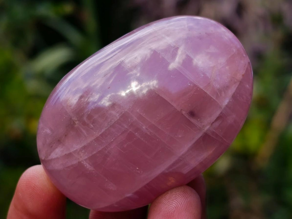 Polished Gemmy Rose Quartz Palm Stones x 24 From Madagascar - Toprock Gemstones and Minerals 