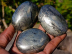 Polished Basalt Pharaoh Stone Galets x 12 From Iron Duke Mine, Zimbabwe - Toprock Gemstones and Minerals 