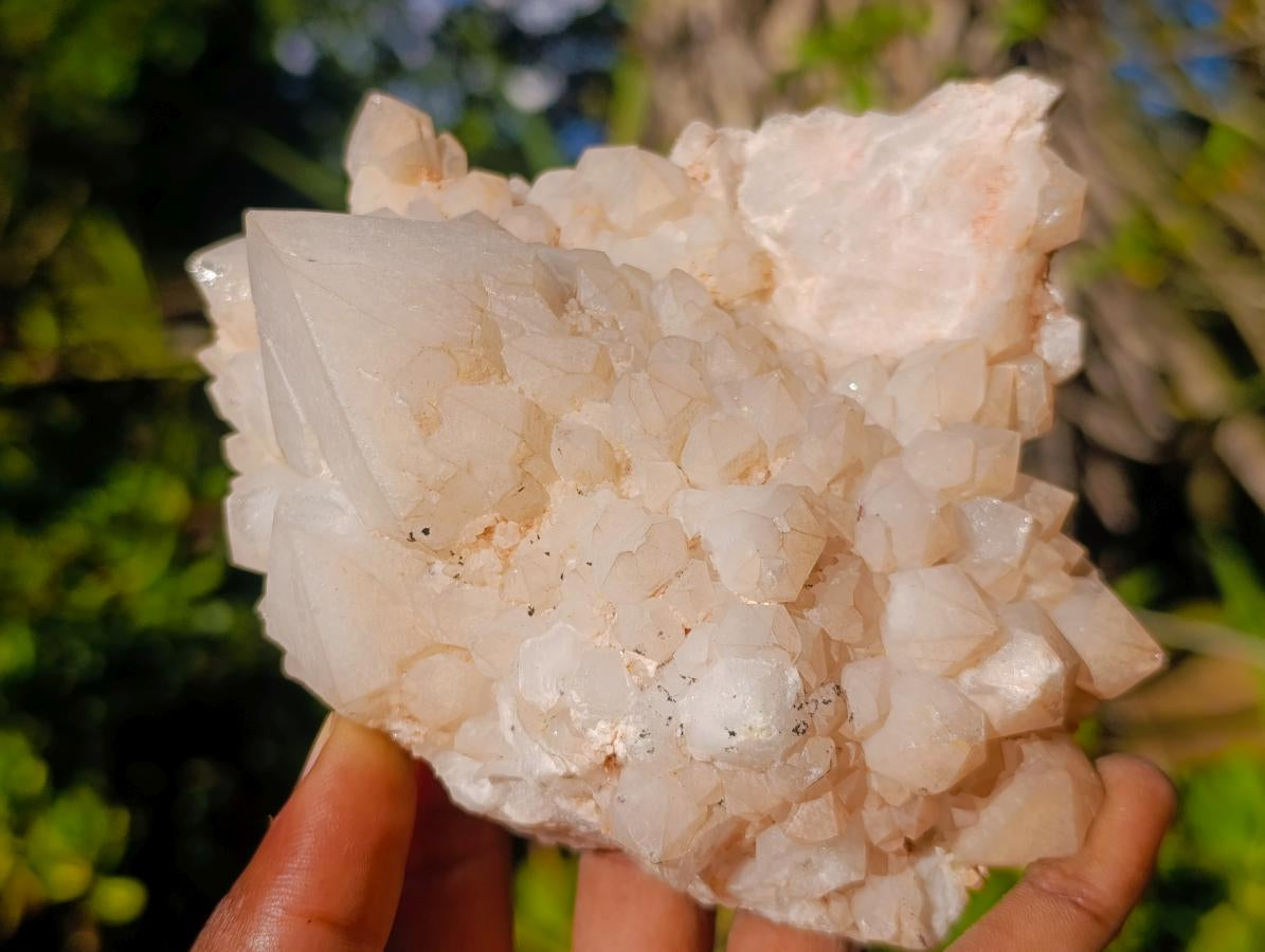 Natural Cascading "Anananas" Candle Quartz Clusters x 3 From Antsirabe, Madagascar - Toprock Gemstones and Minerals 