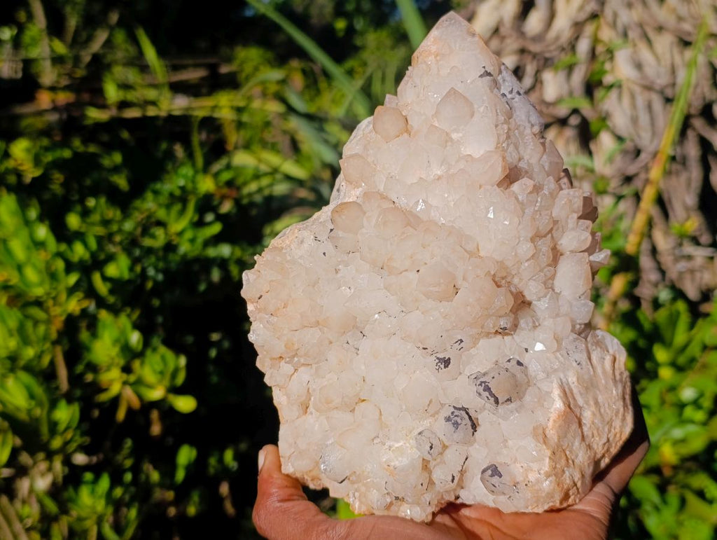 Natural Cascading "Anananas" Candle Quartz Clusters x 3 From Antsirabe, Madagascar - Toprock Gemstones and Minerals 