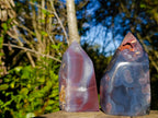 Polished Strawberry Agate Display Crystal Points x 3 From Mozambique - Toprock Gemstones and Minerals 