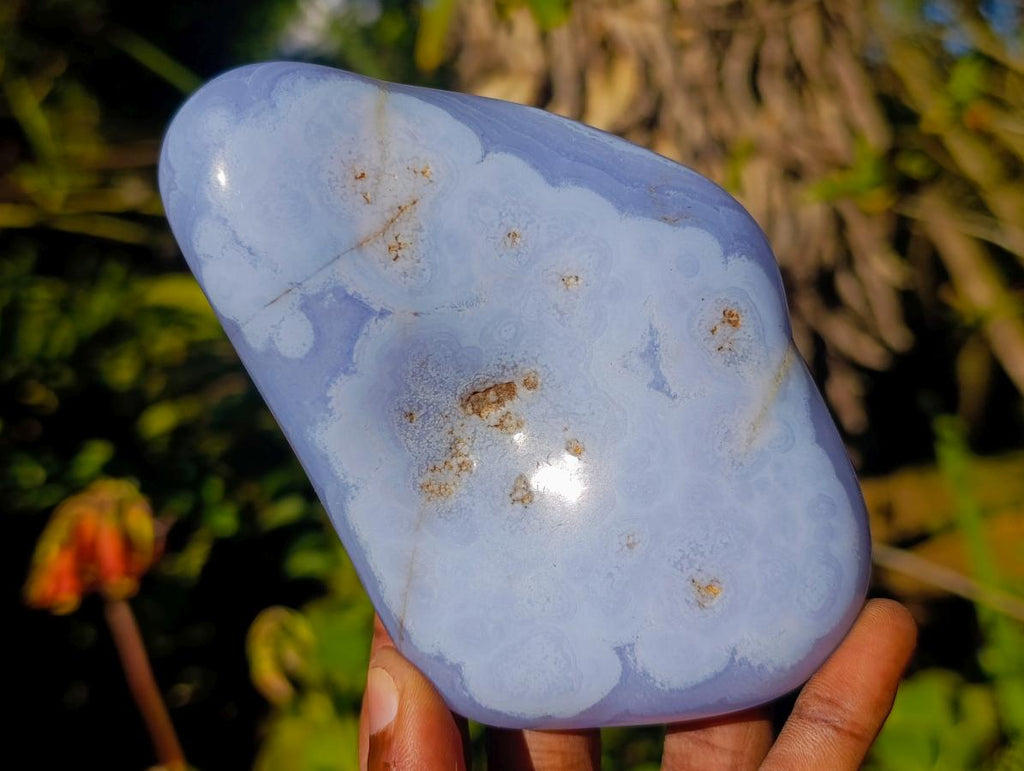 Polished Blue Lace Agate Free Forms x 6 From Nsanje, Malawi - Toprock Gemstones and Minerals 