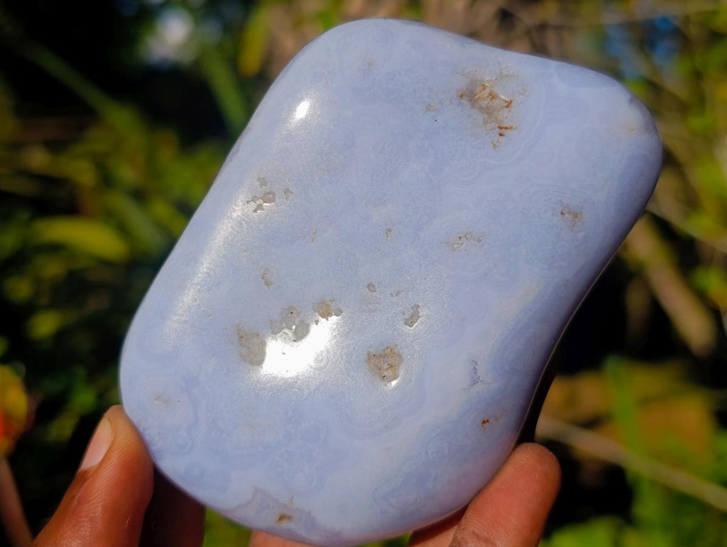 Polished Blue Lace Agate Free Forms x 6 From Nsanje, Malawi - Toprock Gemstones and Minerals 