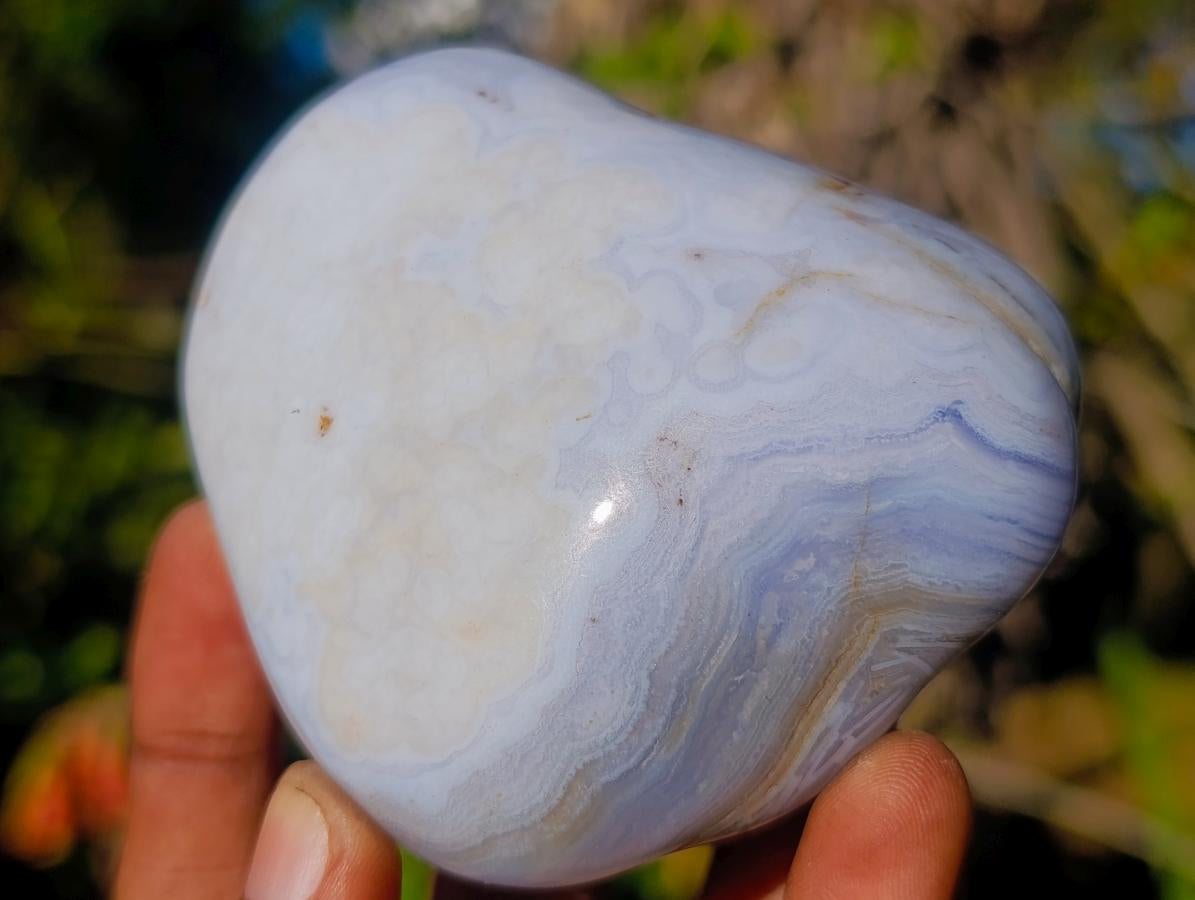 Polished Blue Lace Agate Free Forms x 6 From Nsanje, Malawi - Toprock Gemstones and Minerals 