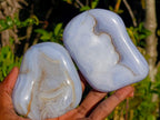 Polished Blue Lace Agate Free Forms x 6 From Nsanje, Malawi - Toprock Gemstones and Minerals 