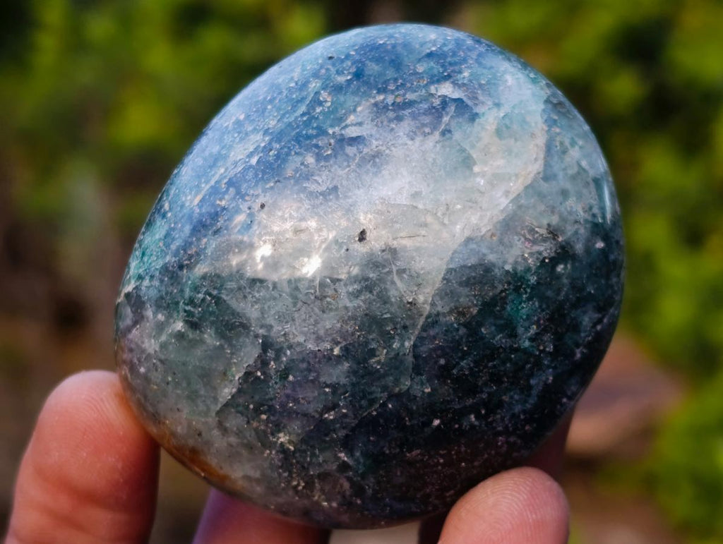 Polished Fuchsite Quartz Galets x 35 From Andakatany, Madagascar - Toprock Gemstones and Minerals 