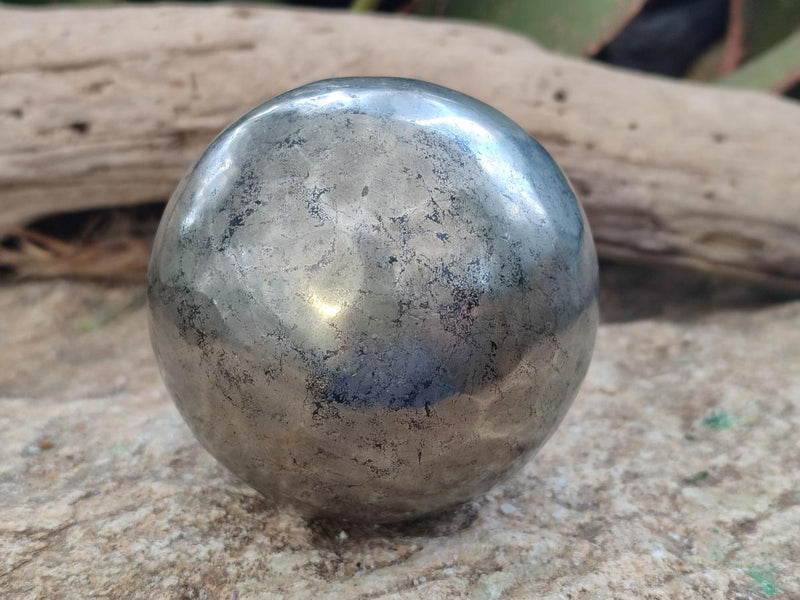 Polished Large Basalt Pharaoh Stone Sphere x 1 From Iron Duke Mine, Zimbabwe - Toprock Gemstones and Minerals 