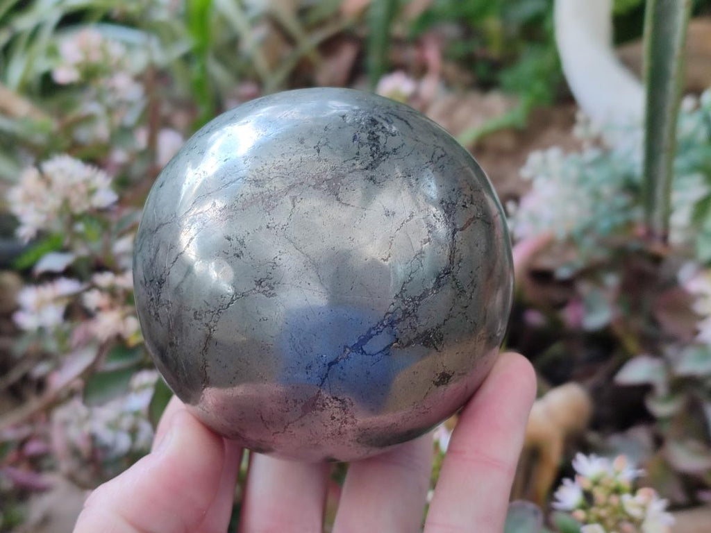 Polished Large Basalt Pharaoh Stone Sphere x 1 From Iron Duke Mine, Zimbabwe - Toprock Gemstones and Minerals 