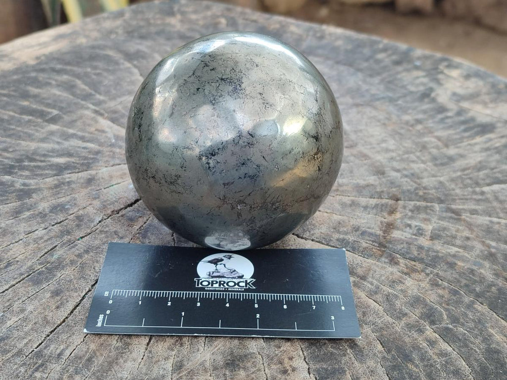 Polished Large Basalt Pharaoh Stone Sphere x 1 From Iron Duke Mine, Zimbabwe - Toprock Gemstones and Minerals 