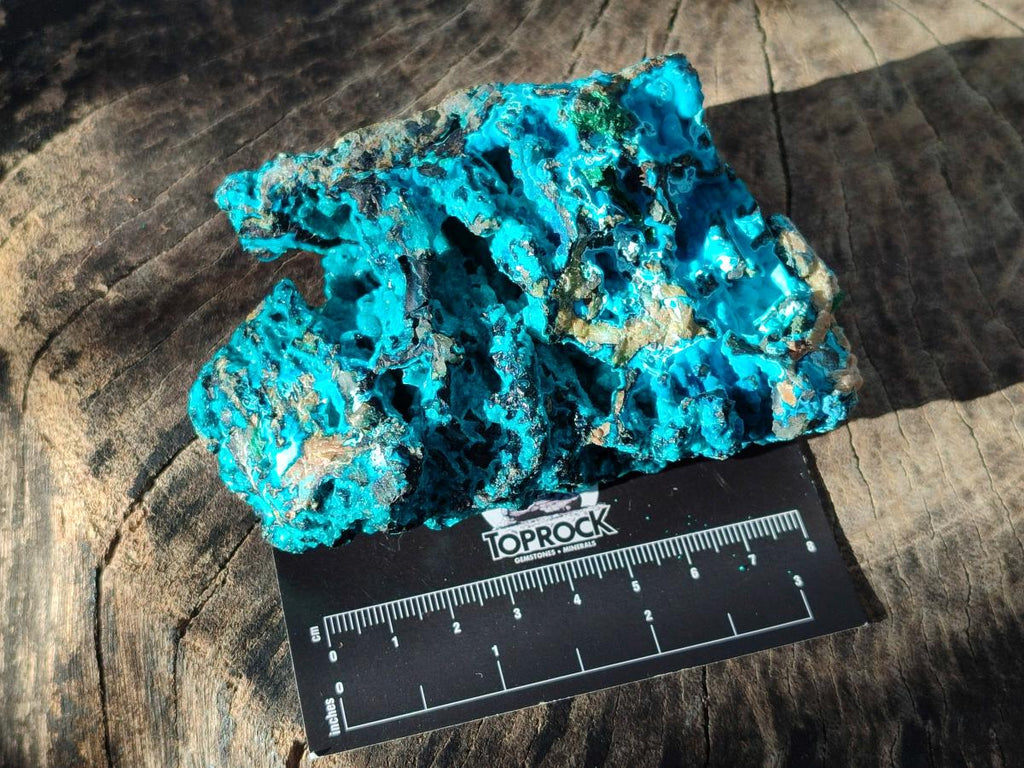 Natural Bright Blue Silica Chrysocolla Specimens x 8 From Kulukuluku, Congo - Toprock Gemstones and Minerals 