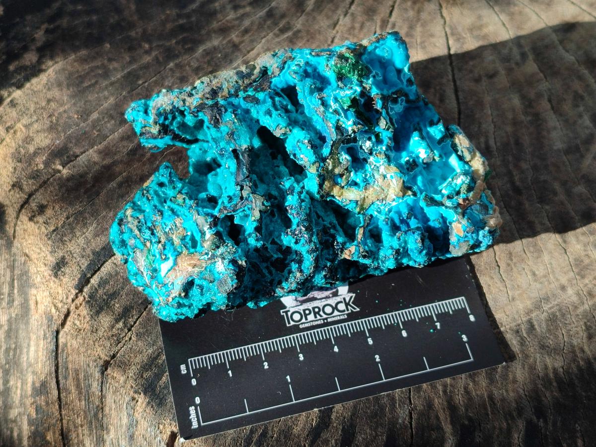 Natural Bright Blue Silica Chrysocolla Specimens x 8 From Kulukuluku, Congo - Toprock Gemstones and Minerals 