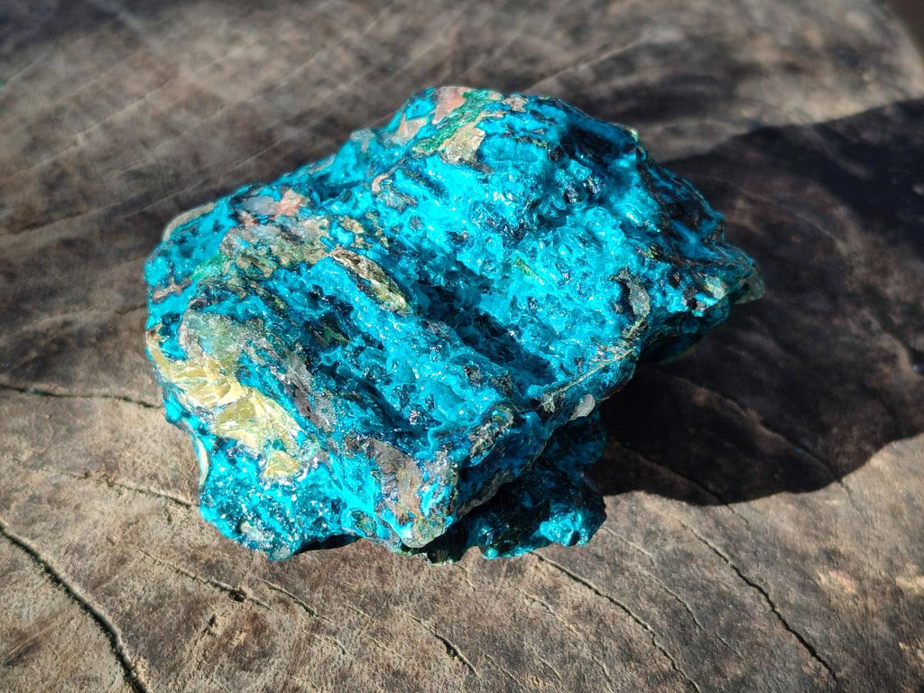Natural Bright Blue Silica Chrysocolla Specimens x 8 From Kulukuluku, Congo - Toprock Gemstones and Minerals 