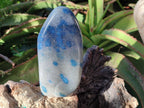 Polished Blue Spotted Spinel in Quartz Standing Display Pieces x 2 From Madagascar - Toprock Gemstones and Minerals 