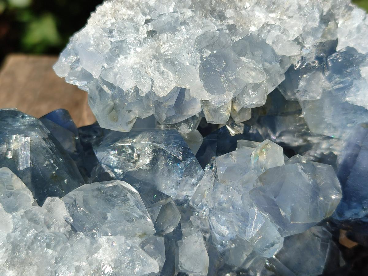 Natural Large Blue Celestite Specimen x 1 From Sakoany, Madagascar - Toprock Gemstones and Minerals 