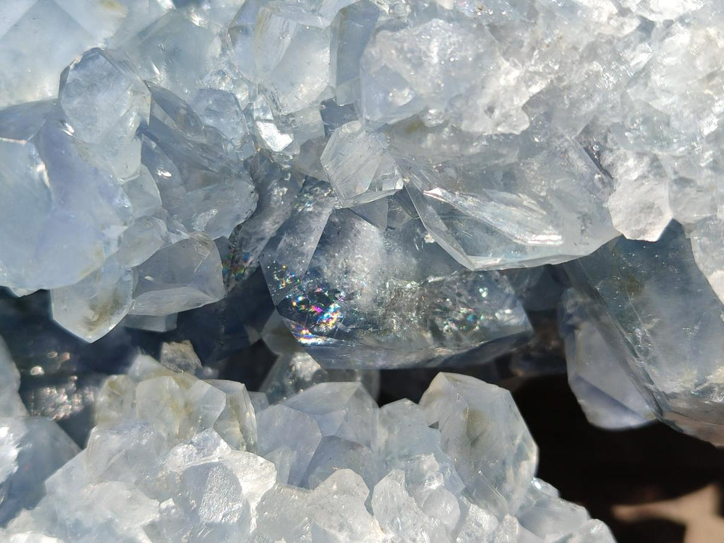 Natural Large Blue Celestite Specimen x 1 From Sakoany, Madagascar - Toprock Gemstones and Minerals 