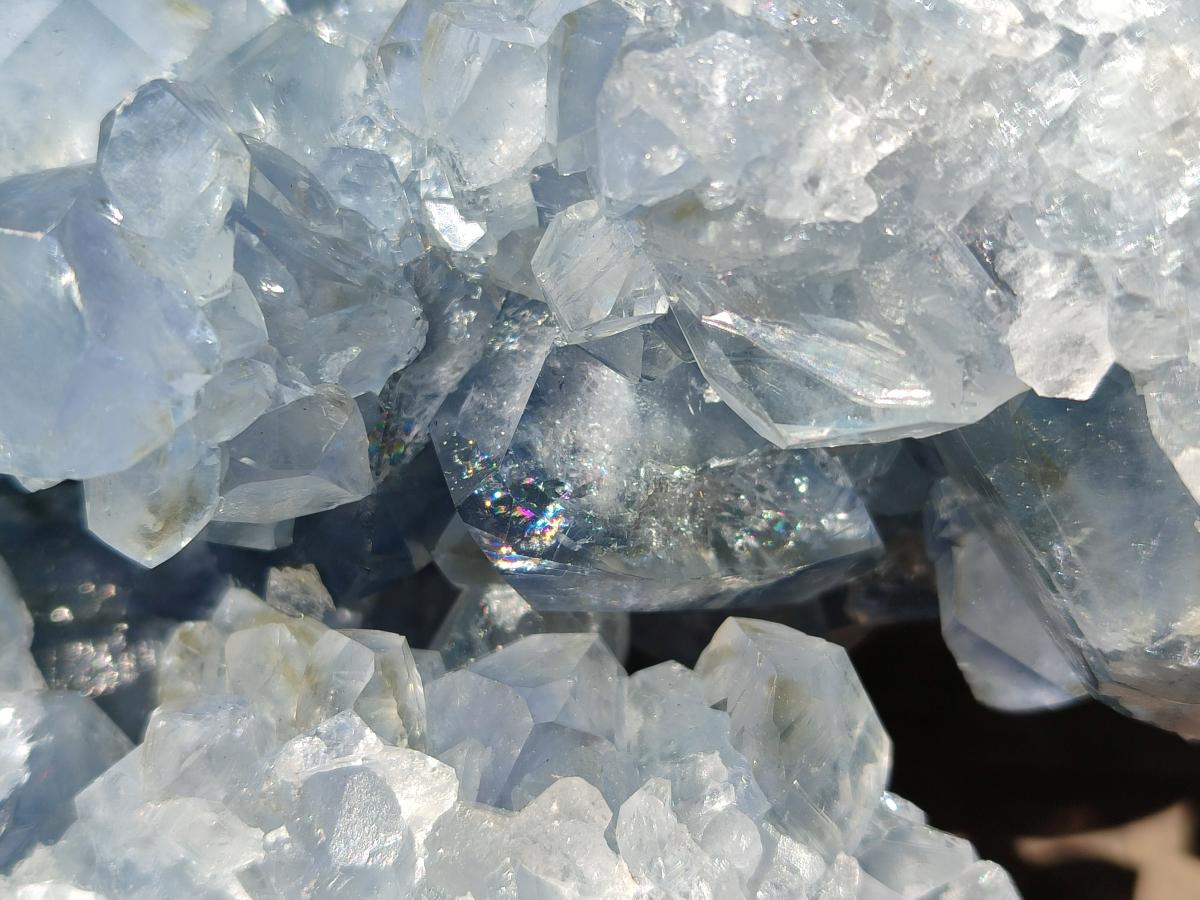 Natural Large Blue Celestite Specimen x 1 From Sakoany, Madagascar - Toprock Gemstones and Minerals 