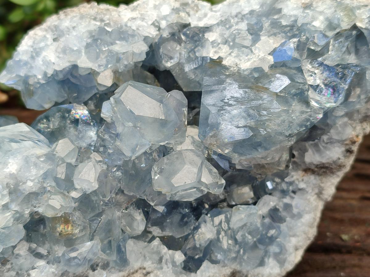 Natural Large Blue Celestite Specimen x 1 From Sakoany, Madagascar - Toprock Gemstones and Minerals 
