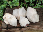 Natural Large Cascading "Anananas" Candle Quartz Crystals and Clusters x 4 From Antsirabe, Madagascar - Toprock Gemstones and Minerals 