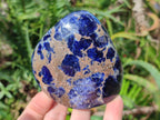 Polished Sodalite Standing Display Pieces x 3 From Kunene River, Namibia - Toprock Gemstones and Minerals 