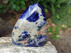 Polished Sodalite Standing Display Pieces x 3 From Kunene River, Namibia - Toprock Gemstones and Minerals 