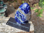 Polished Sodalite Standing Display Pieces x 3 From Kunene River, Namibia - Toprock Gemstones and Minerals 