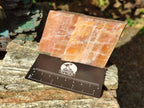 Natural Rhombohedral Sunset Orange Calcite Specimens x 4 From Spitzkop, Namibia - Toprock Gemstones and Minerals 