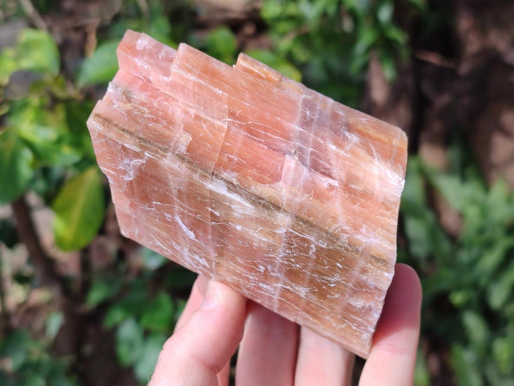 Natural Rhombohedral Sunset Orange Calcite Specimens x 4 From Spitzkop, Namibia - Toprock Gemstones and Minerals 