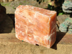 Natural Rhombohedral Sunset Orange Calcite Specimens x 4 From Spitzkop, Namibia - Toprock Gemstones and Minerals 