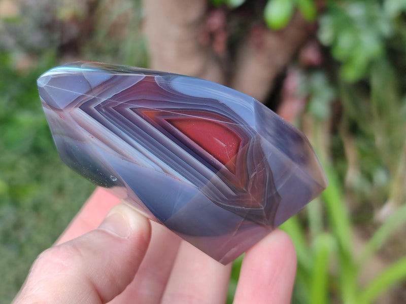 Polished Strawberry Agate Display Crystal Points x 4 From Mozambique - Toprock Gemstones and Minerals 