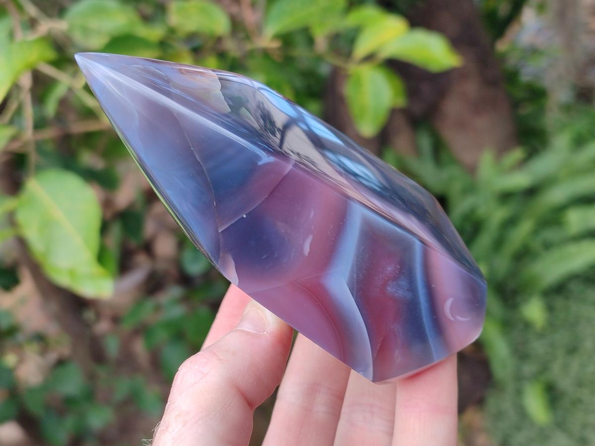 Polished Strawberry Agate Display Crystal Points x 4 From Mozambique - Toprock Gemstones and Minerals 