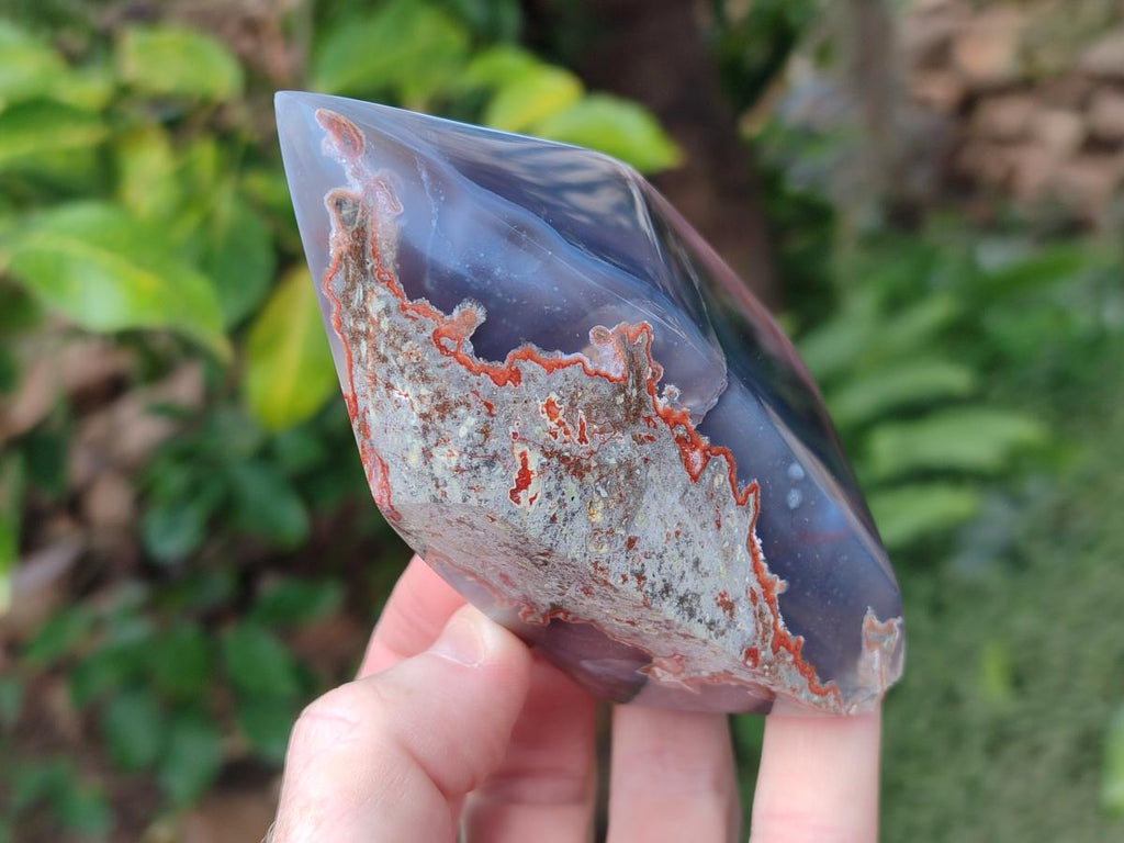 Polished Strawberry Agate Display Crystal Points x 4 From Mozambique - Toprock Gemstones and Minerals 