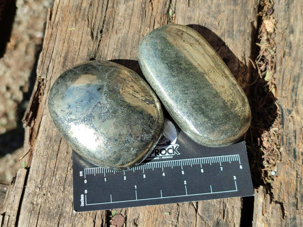 Polished Basalt Pharaoh Stone Galets x 12 From Iron Duke Mine, Zimbabwe - Toprock Gemstones and Minerals 