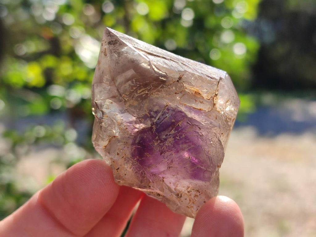 Natural Amethyst Smokey Quartz Crystals x 25 From Brandberg, Namibia - Toprock Gemstones and Minerals 