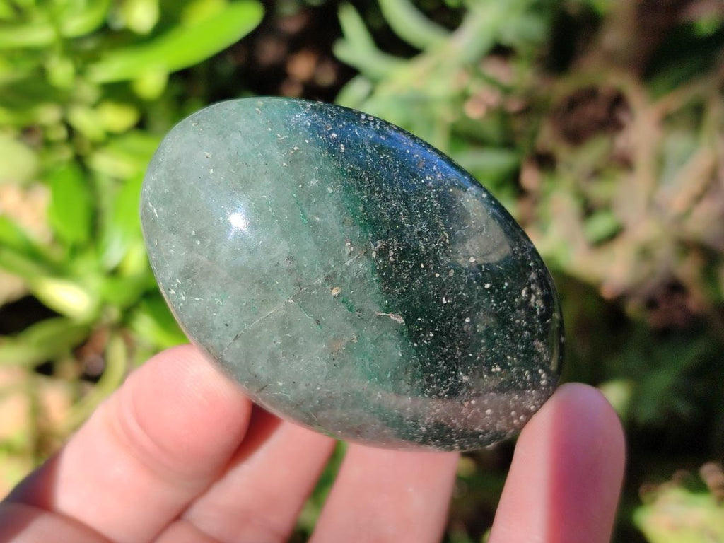 Polished Fuchsite Quartz Galets x 35 From Andakatany, Madagascar - Toprock Gemstones and Minerals 