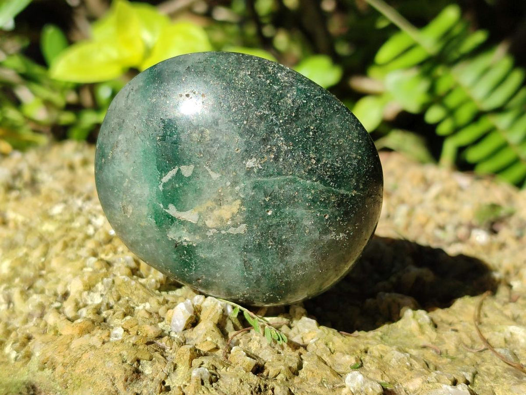 Polished Fuchsite Quartz Galets x 35 From Andakatany, Madagascar - Toprock Gemstones and Minerals 