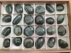 Polished Fuchsite Quartz Galets x 35 From Andakatany, Madagascar - Toprock Gemstones and Minerals 