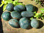 Polished Fuchsite Quartz Galets x 35 From Andakatany, Madagascar - Toprock Gemstones and Minerals 