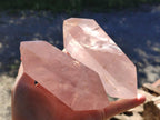 Polished Double Terminated Gemmy Rose Quartz Crystals x 4 From Madagascar - Toprock Gemstones and Minerals 