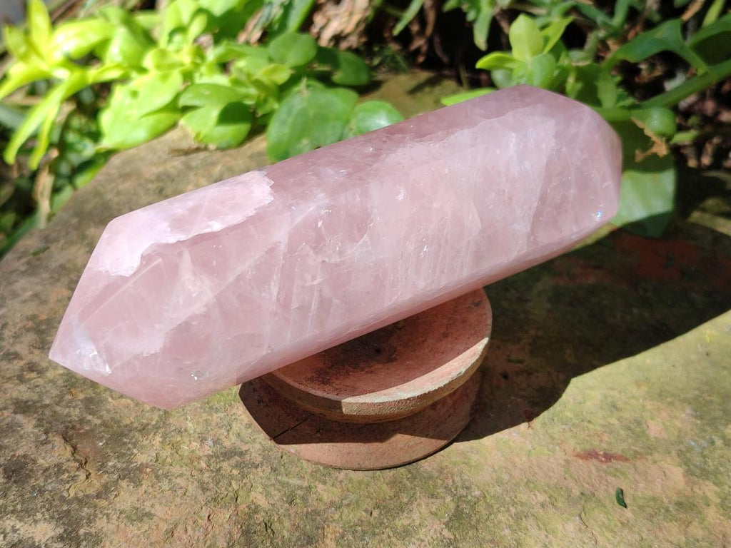Polished Double Terminated Gemmy Rose Quartz Crystals x 4 From Madagascar - Toprock Gemstones and Minerals 