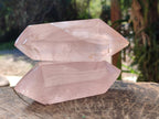 Polished Double Terminated Gemmy Rose Quartz Crystals x 4 From Madagascar - Toprock Gemstones and Minerals 