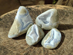 Polished Blue Lace Agate Free Forms x 4 From Nsanje, Malawi - Toprock Gemstones and Minerals 