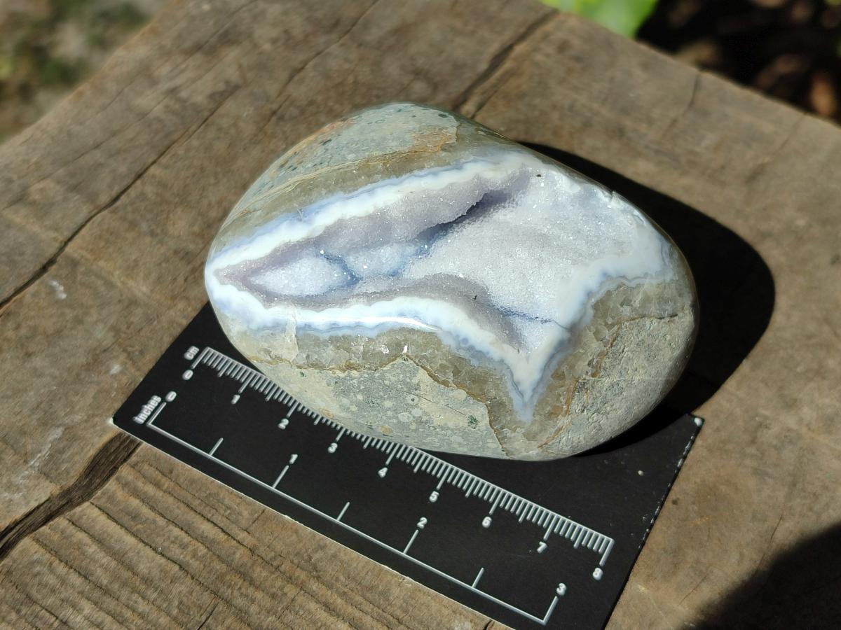Polished Blue Lace Agate Free Forms x 4 From Nsanje, Malawi - Toprock Gemstones and Minerals 