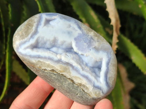Polished Blue Lace Agate Free Forms x 4 From Nsanje, Malawi - Toprock Gemstones and Minerals 