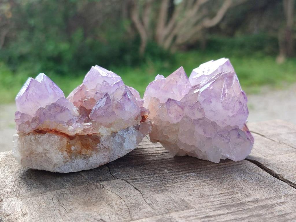 Natural Spirit Amethyst Clusters x 12 From Boekenhouthoek, South Africa - Toprock Gemstones and Minerals 